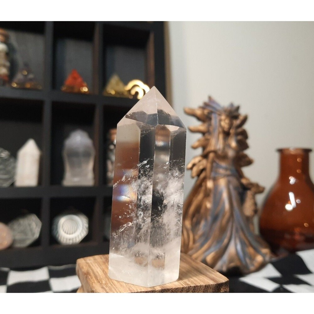 Clear Quartz Crystal Point - Picture 2 of 9